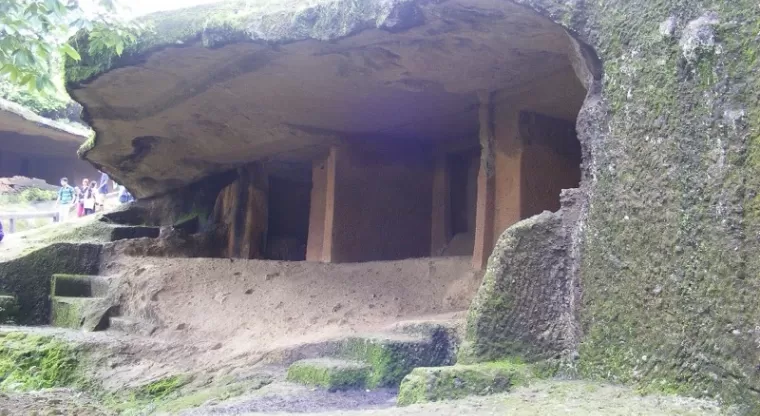 Ancient Buddhist rock-cut Kanheri Caves, Mumbai